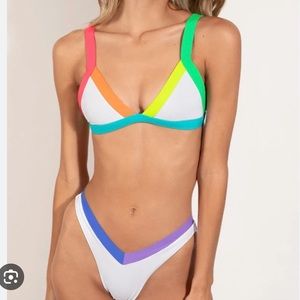 One One swim Bahamas Jesse Bottom & Kameron Top size M